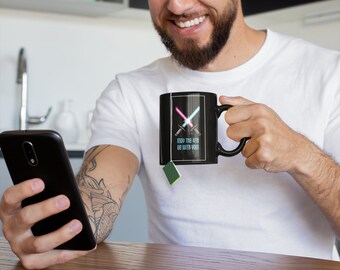 May the 4th be with you Black Glossy Mug