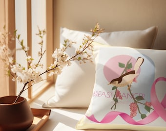 Breast cancer survivor Spun Polyester Square Pillow