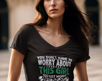 Mom Engineer Unisex Jersey Short Sleeve V-Neck Tee