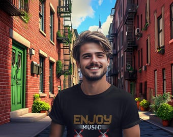 Enjoy music Unisex Softstyle T-Shirt