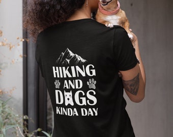 Hike and dogs kinda day Unisex Softstyle T-Shirt