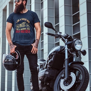 Biker dad Unisex Softstyle T-Shirt