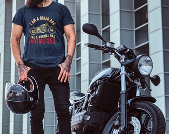 Biker dad Unisex Softstyle T-Shirt