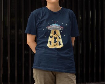 UFO cat Unisex Heavy Cotton Tee