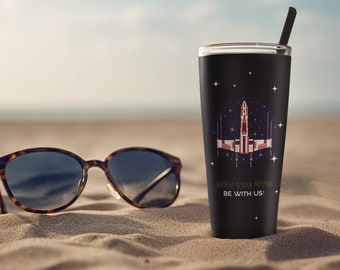 May the fourth be with you Plastic Tumbler with Straw