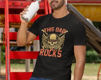 This dad rocks Unisex Softstyle T-Shirt