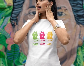Three cats ago Unisex Jersey Short Sleeve Tee