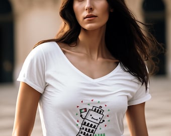 Proud to be Italian Unisex Jersey Short Sleeve V-Neck Tee