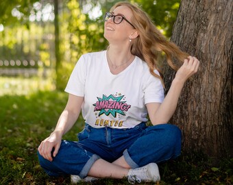 Amazing auntie Unisex Garment-Dyed T-shirt