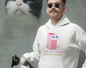 Cat lives Unisex Heavy Blend™ Hooded Sweatshirt