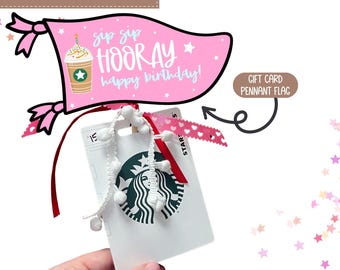 Coffee Pennant Flag | Happy birthday gIft card printable | | Personalized Pennant Flag | Teacher Coffee card Valentine