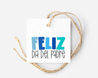 Feliz Dia Del Padre Spanish Fathers day Cookie Treat Tag | Fathers Day gift tag