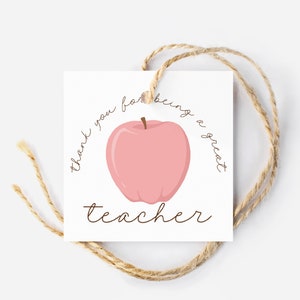 Happy Teacher Appreciation WEEK Printable | Composition Notebook Treat Tag | Teacher Treat Gift tag |  Best Teacher Tag