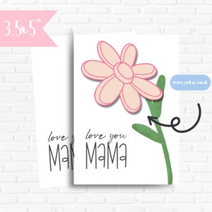 Gelukkige Moederdag Koekjeskaart | Ik hou van je Mama mini-koekjeskaart | Beste moeder Cookie Tag | Moederdag Koekjesverpakking