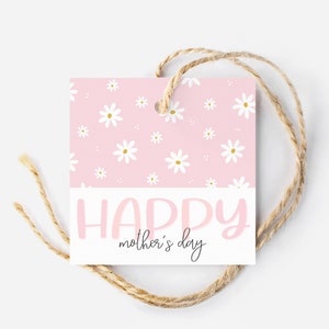 Etiqueta de galleta del Día de las Madres / Etiqueta Floral Feliz Día de las Madres / Etiqueta de galleta / Embalaje de panadero casero