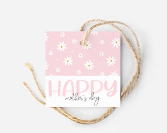Mothers Day cookie Tag | Floral Happy Mothers Day Tag | Cookie Tag | Home Baker Packaging