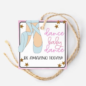 Sweet Treat for your Dancing Feet | Dance Good Luck Tag | Dance Tournament Good Luck | Dance Team Goodie Bag Tag | Dancer Competition