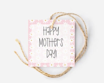 Mothers Day cookie Tag | Floral Happy Mothers Day Tag | Cookie Tag | Home Baker Packaging