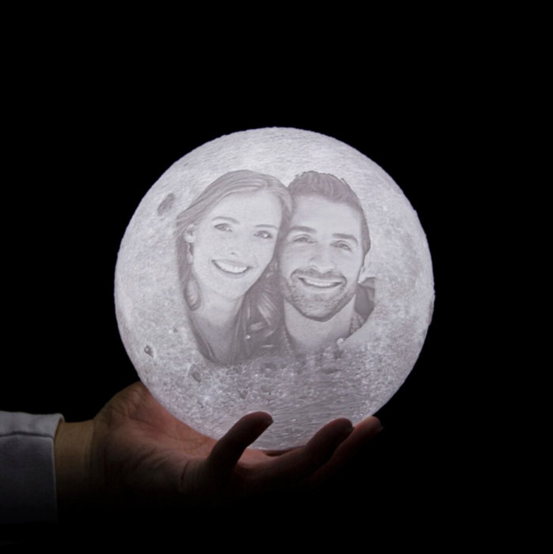 3D Print Moon w/ Custom Photo main image 1