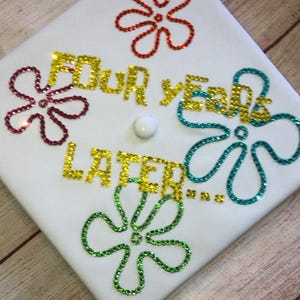Custom Grad Cap, Graduation cap, Custom Cap, Senior Graduation Cap, Bling Grad cap, College grad bling cap, Grade school grad cap