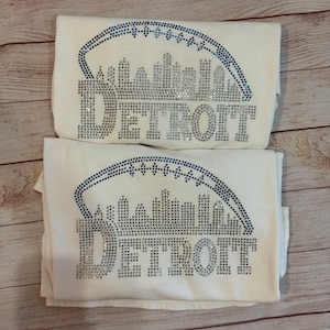 Detroit Football shirt, Bling Detroit shirt, Sunday Football, Detroit Lion Shirt, Bling Detroit Lions shirt