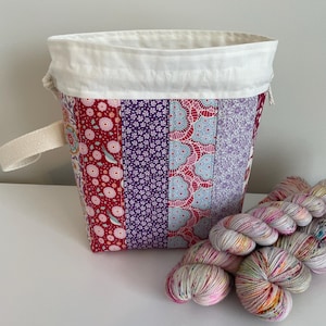 Bolsa para proyectos con cordón mediano, bolsa acolchada