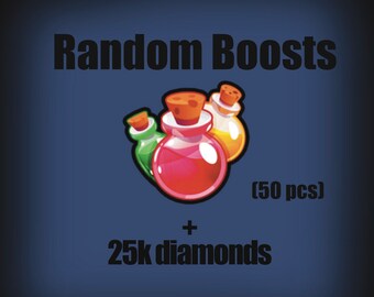 50 random pieces boosts + gems / diamonds! ps99