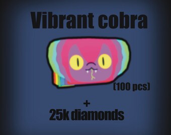 Cobra vibrant 1000 pcs + diamants / pierres précieuses ! casquette sim 99