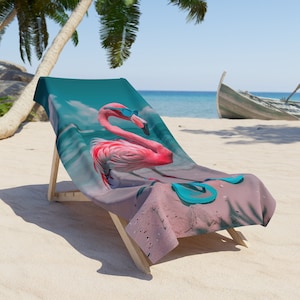 Aruba Flamingo Beach Towel