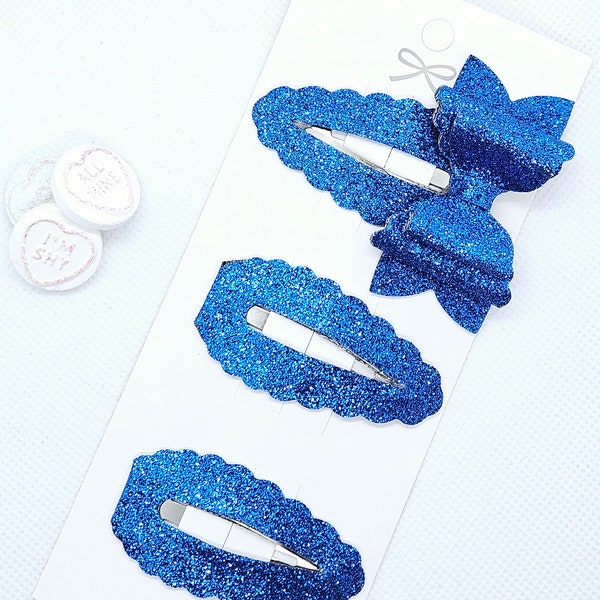 Glitter Snapclip Sets for Girls & Toddlers - Perfect Girly Hair Accessories, Great Gifts for Little Fashionistas,