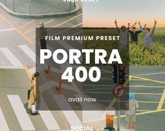 Portra 400 Film Preset Lightroom Mobile |Travel Presets |Instagram Presets | Film Preset | Analog 35 mm Presets | Film Aesthetic