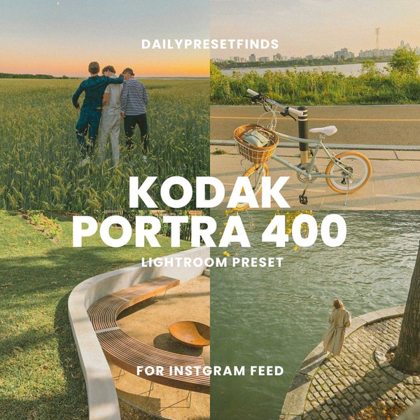 3 Kodak Portra 400 Lightroom Presets Mobile Film Presets Kodak Portra 400  Film Bundle Presets for Instgram Feed Film Vintage Portra 400