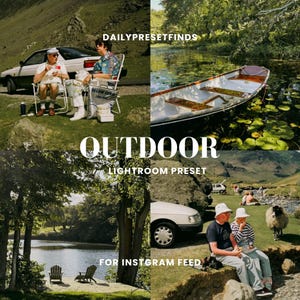 Outdoor Natural Lightroom Presets, Earthy Clean, Sun, Professional, Adventure Preset, Green, Rustic Filter, Forest Presets, Landscape Filter