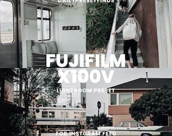 Preset Lightroom per pellicola Fujifilm X100v, Preset di simulazione pellicola, Fotografia classica su pellicola, Filtro Instagram e Blogger per pellicola Fuji, Modifica pellicola, Fuji
