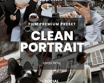 Clean Portrait Lightroom Preset Mobile - Lightroom Preset for Instagram - Best Deal - Lifestyle, Editorial Filter Lightroom Filter