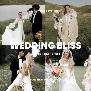 10 Best Wedding Bliss Lightroom Presets Bright Airy Presets, Wedding Photographer Presets, Soft Creamy Presets, Aesthetic Engagement Presets
