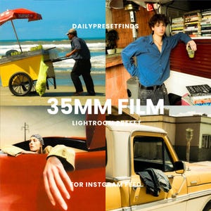 35mm Film Lightroom Presets, Film Emulation Vintage, Retro Film Presets, Kodak Film, Fujifilm, Analog, 35mm, Aesthetic Grain Film, Cinematic