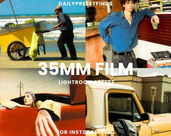 35mm Film Lightroom Presets,  Kodak Fujifilm Emulation, Retro Film Presets, Fujifilm, Analog, Aesthetic Grain Film, Cinematic