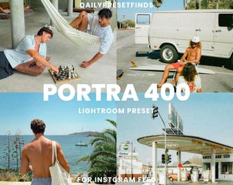 Kodak Portra 400 Lightroom Film Presets, Film Photography Kodak Film, Photography Filter, Portra 400 Filter for Travel Photos, Vintage Film