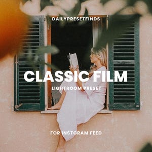 3 Classic Film Lightroom Preset Vintage Analog Preset Retro Film Grain Effect, Kodak Film Simulation, Fuji Film Analog 35mm Film Photography
