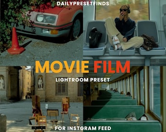 Förinställningar för premiumfilm i Lightroom, autentiska filmutseenden, filmisk, urban film, Kodak, Fujifilm, vintage, retro, kornig, filmemulering