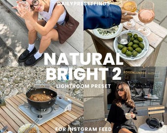 Natural Bright Lightroom Presets, Bright preset, Bright Airy Preset, Best Preset for Instagram Photo, Bright presets, Clean Bright Presets