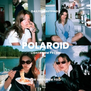 Polaroid Lightroom Film Presets, Instant Camera Presets, Polaroid Film Simulation Presets, Analog Grain Presets, Aesthetic Disposable Film