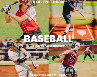 Baseball Lightroom Mobile Presets, Game Presets, Best Sport presets, Athlete presets, Outdoor Presets, Sporty Presets, Sports Photography