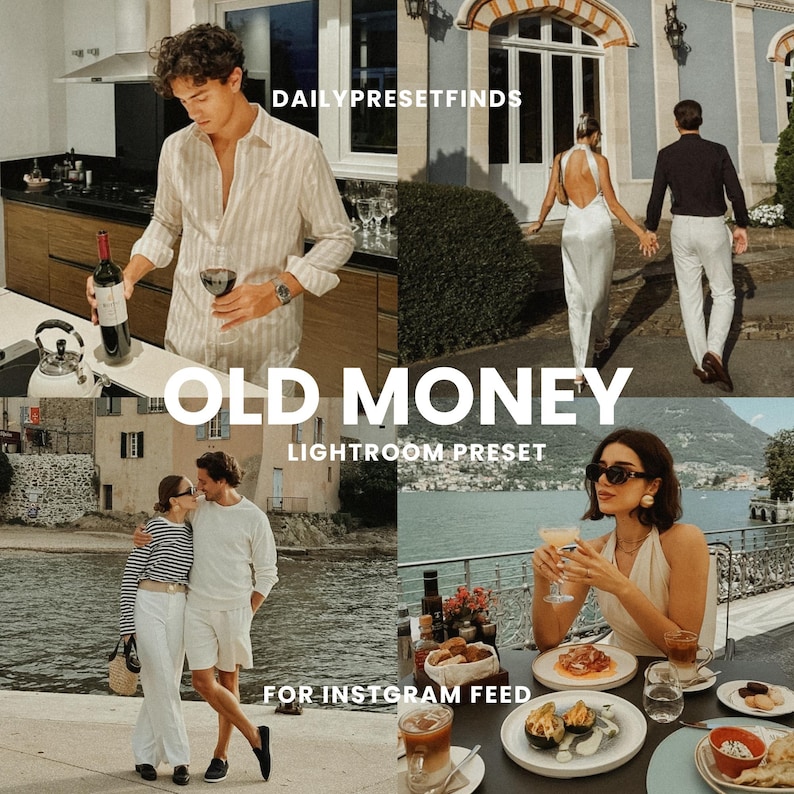 Old Money Lightroom Presets Luxury Aesthetic Filters for Influencer Bloggers, Vintage Photo Editing Filters, Warm Tones Edit, Classy Look image 1