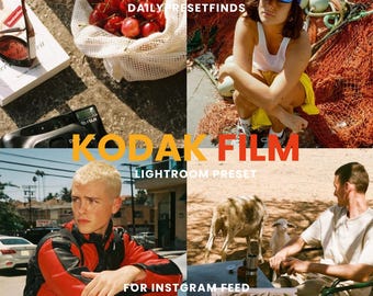 10 Kodak Film Lightroom Presets, Vintage, Retro, Warm, Grainy, Film Simulation, Kodak Vintage Film, Premium Film Looks , Kodak Vibes, Fuji
