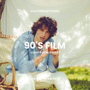 90&#39;s Film Lightroom Presets, Soft Film Emulation Presets Vintage, Aesthetic, Analog, Dreamy Film, Fujifilm, Old School Presets, Kodak Vibe