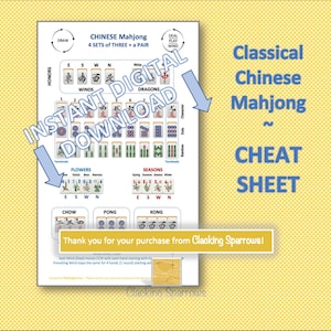 Cheatsheet: klassieke Chinese mahjong