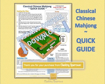 Kurze Anleitung in klassischem chinesischem Mahjong