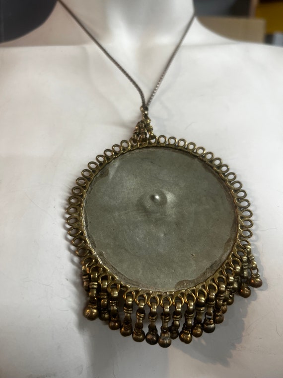 Antique ottoman period handmade silver pendant wit